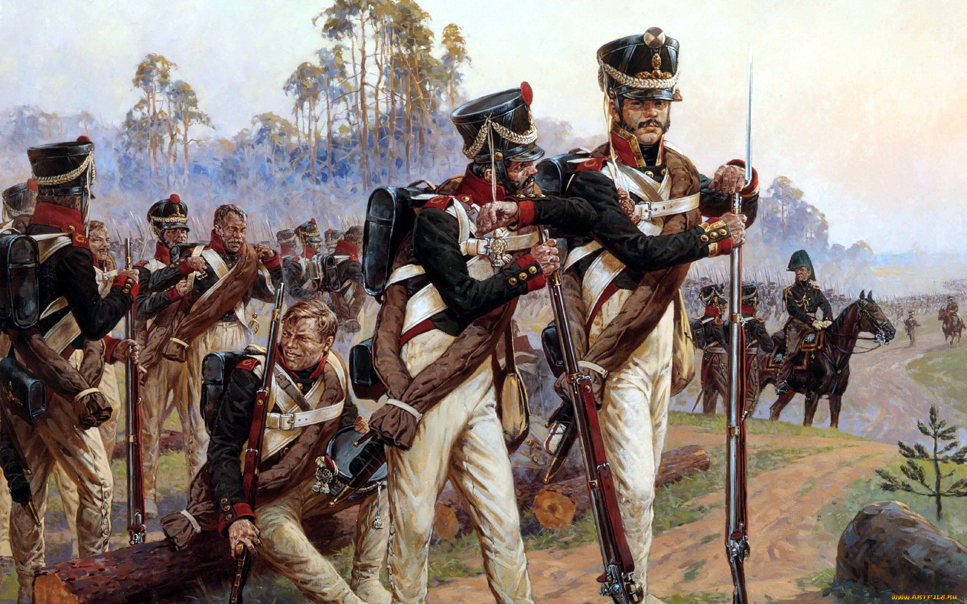 Французские солдаты времен войны 1812 года